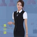 Women's Vest Business Wear 2023 Small Summer Vest Suit Bank Hotel Work Clothes Women's Formal Wear. 