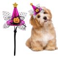 Cute Pet Hat Spooky Halloween Pet Hat with Bow Tie Adjustable Design for Cats Dogs Cute Accessories to Create Festive Atmosphere. 