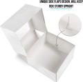 10pcs White Brown Cardboard Cake Box With Clear Window Home Party Diy Dessert Cupcake Packing Box Package. 