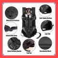VibeVendor Benepaw Dog Carrier Backpack Adjustable Pet Carriers Front Facing Hands-Free Safety Puppy Travel Bag For Small Medium Dog. 