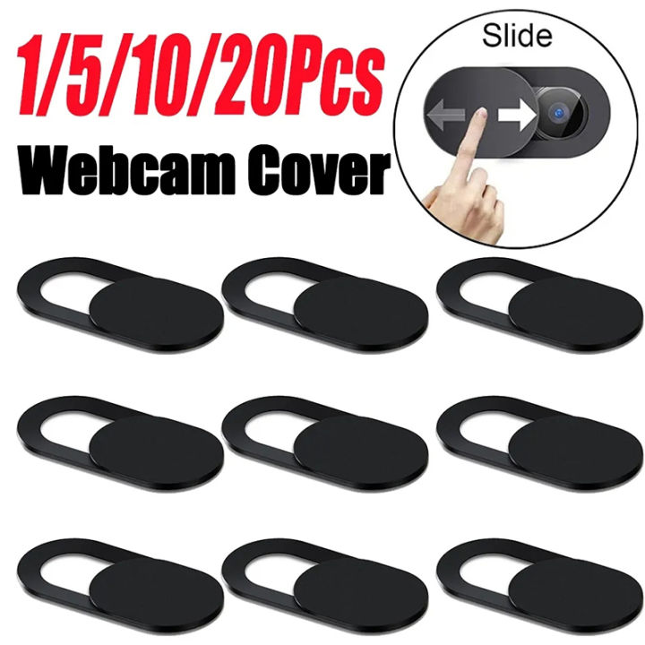 1/5/10/20 Pcs Webcam Cover Shutter Magnet Slider Plastic Camera Cover ...