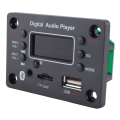 Bluetooth Module Car Audio Bluetooth Mp3 Decoder Board Mp3 Decoder Power Amplifier Board External Microphone Function B. 