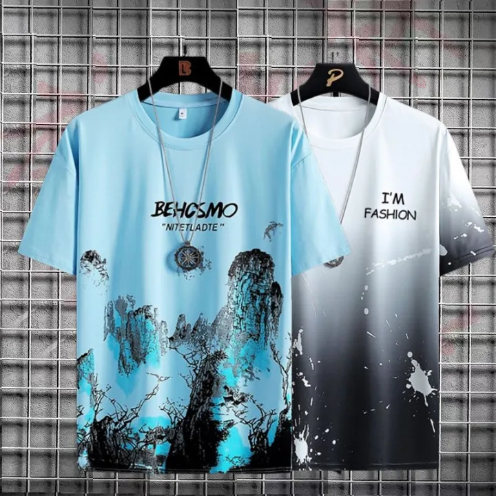 Short%20Sleeve%20T%20T-shirt%20Men's%20Fashion%20Brand%20Summer%20National%20Fashion%20New%20Half%20Sleeve%20Men's%20Ice%20Silk%20T-shirt%20Loose%20Teen%20All-Matching%20Top%20-%20Image%206