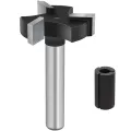 CNC Spboard Surfacing Router Bits, 1/4 Inch Shank 1 Inch Cutting Diameter, Slab Flattening Router Bit Planing Bit. 