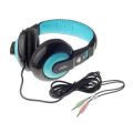 Canleen CT-770 Gaming Stereo Headphone 3.5mm Jack Wired With Mic High-Quality Bass Sound Comfortable Wearing Ear Cushion Durable Blue On-Ear Gaming Headphone. 