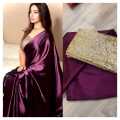 Purple Valentina Saree with Sequin Blouse Piece for Weddings and Parties, 6 Meter Length. 