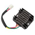 BRADOO- Universal 4 Wire Full Wave Black Motorcycle Regulator Rectifier 12V DC Bike Quad. 