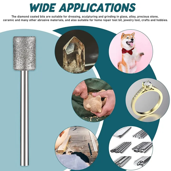 10%20Pieces%20Diamond%20Bit%20Diamond%20Grinding%20Bits%20Head%201/8%20Shank%208mm%20Cylinder%20Head%20Diamond%20for%20Most%20Rotary%20Tool%20Bit%20Grinder%20-%20Image%203