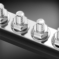 12V Bus Bar 6x5/16Inch (M8) Terminal Studs 12 Volt Power Distribution Block Replacement Accessories with Cover Battery Bus Bar 12V-48V for Auto. 