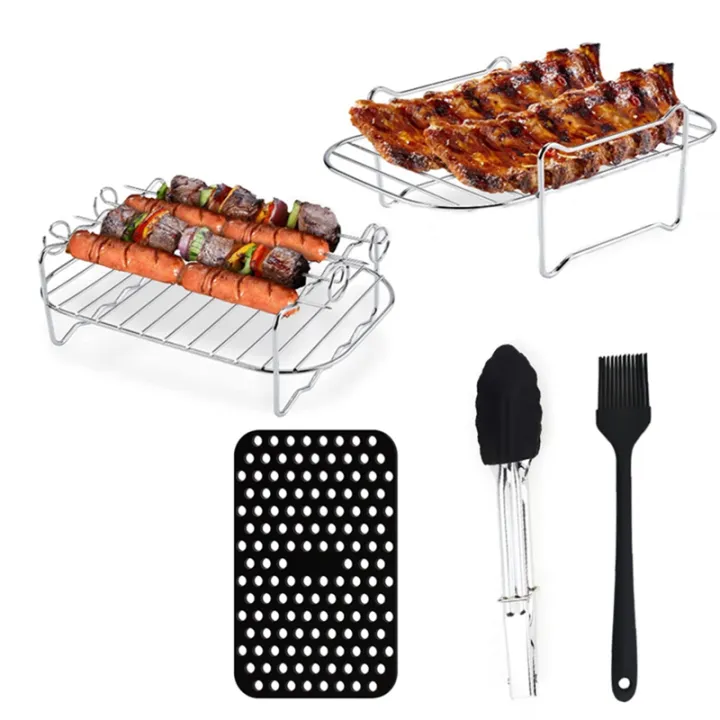 Baking Rack Parts Stainless Steel Steamer Roasting Rack Air Fryer Parts Accessories ...