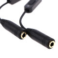 1 In 2 Out 3.5mm Male To Double Mono 3.5mm Female Headphone Y Splitter Cable Encounter. 