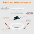 CANMEIJIA UltraThin Round Downlights 5W /9W/12W LED Recessed Downlight Ceiling Light Pin Light Panel Light No Ratings. 