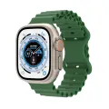 【ZIME】Silicone Ocean Strap for Apple Watch Ultra Band 49mm Bracelets for IWatch Series. 
