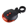 Bicycle Laser Lights 5 LED 2 Lasers 3 Modes Bike Taillight Rear Light Safety Warning. 