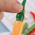 1/5/10Pcs 0.5Mm Creative Simulation Vegetable Pepper Gel Pen Black Ink Pen Student Office Stationery Cute Cartoon Modeling Signature Pen. 