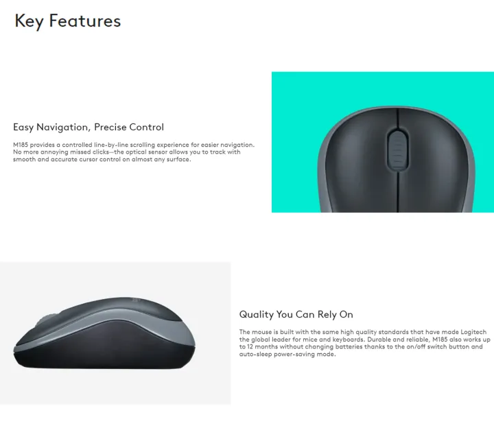 Logitech%20M185%20Wireless%20Mouse%202.4Ghz%20USB%201000DPI%20Mice%20USB%20Receiver%20Mute%20Optical%20Navigation%20Mice%20For%20Mac%20Os%20Chrome%20Window%2011/10/8/7%20-%20Image%204