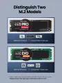 UGREEN M.2 NVMe SSD Enclosure, USB C 3.1 Gen 2 to M-Key M&B-Key NVMe NGFF PCIe 10Gbps External Enclosure Thunderbolt 3 Compatible with MacBook Pro, WD, Samsung, Toshiba, 2230/2242/2260/2280 NVMe PCIe SSD. 