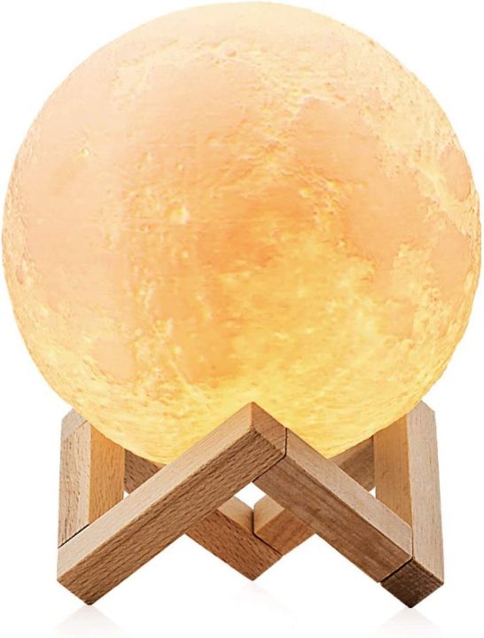 15CM Non-Rechargeable LED Moon Lamp with Touch Sensor Night Light Multi Colors For Home Bedroom Gift Non Rechargeable Lamp