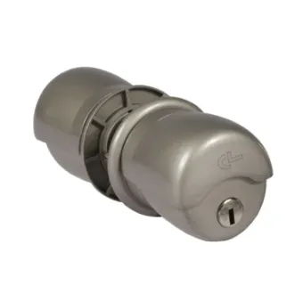 Cylindrical Round Door Lock with Key - Stain / Silver Door Lock / Round ...
