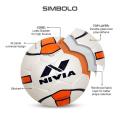 Nivia Symbolo Football, Size 5 (White/Orange), Leather                                                                            Nivia/ Nike/ Adidas/ Minsa/ Gold cup/ Puma/ Nike/ Under Armour/ Moltan. 