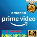 Amazon Prime Video 6 Month Plan (4K UHD) Separate Profile - (PC-TV-MOBILE). 