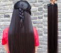2 Clip Straight Long Hair Pony Wig Ponytail Tail Hair Cosplay Hair Wig Fiber Synthetic Fake Hair Extensions For Women C255 L. 