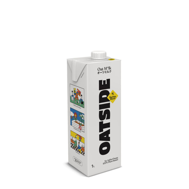 OATSIDE Barista Blend Original Oat Milk 1L - Dairy Free, Creamy, Zero Added Sugar Oatmilk