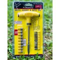 24pcs T Shape Screwdriver Set Batch Head Ratchet Pawl Socket / Socket & Bits. 
