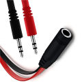 3.5mm Audio Y Splitter Cable 3.5mm AUX female to 2x3.5mm Male Headset Mic Stereo Y Splitter Cable. 