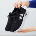 Ladies Mesh Classic 4Stripes Design Love Sports Shoes Running Sneakers #B407. 