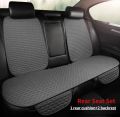 Linen Car Seat Cover for All Seasons Soft Breathable Front Covers with Non-Slip Protector Universal Fit Most Car Van SUV Truck. 