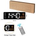 13 16 Inch Large Wall Clock Remote Control Memory Electronic Clock Dual Alarms Table Clock 10 Level Brightness LED Digital Clock. 