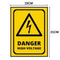 Danger High Voltage Sign Board - FOAM BOARD MATERIAL. 
