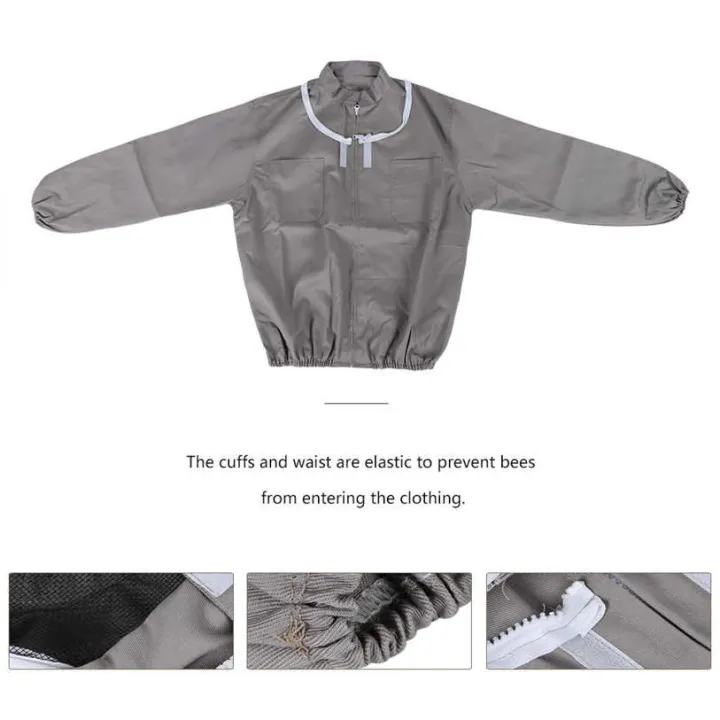 Beekeeping%20Suit%20Kit%20Heavy%20Duty%20Jacket%20Veil%20Gloves%20Bee%20Hive%20Brush%20Hook%20Tool%20Sets%20-%20Image%205