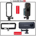 Horizontal and Vertical Frame Housing Mounting Bracket, Tripod Bracket, Suitable for Insta 360 ONE X2 1/4 Threaded Ports P. 