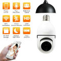 360° Rotate Auto Tracking Panoramic Camera Light Bulb Wireless Wi-Fi PTZ IP Camera Remote Viewing Security Surveillance. 