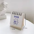 2022 cartoon small desk calendar desktop desk calendar schedule punch table double coil calendar. 