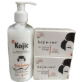 Kojic Skin Lightening Body Lotion and Soap. 