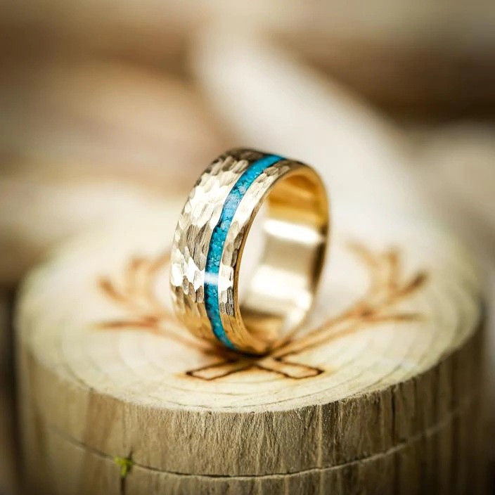 Good LIFE]Mens Fashion Tungsten Carbide Ring Vintage Engagement