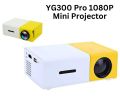 Projector YG300 Pro LED Mini Projector 1080P Full HD Supported HD/M USB AV TF PS4 Portable Home Media Player. 