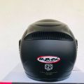 U.P.Co Deluxe  Black Matt  Motor Bike Helmet SLS Certified. 