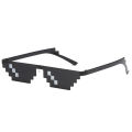 LF Deal With It Meme Thug Life, MLG Shades Frameless Pixel Unisex Eyeglasses Party Gifts Mosaic Sunglasses Trick Toy Thug Life Glasses Deal With It Glasses Pixel Women Black festive Gifts. 