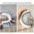 Kitchen Cleaning Bathroom Glass Wall Cleaning Bath Brush Handle Sponge Bath BottomBathtub Ceramic Cleaning Tools-white. 