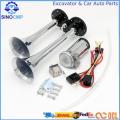 Viping Air Compressor 12V Air Pump for Horn Super Loud Trumpet Air Horn Replacement Car Horn Compressor Kit Chromed silver Air Horn Compressor for Any Vehicle Trucks Lorrys Cars Vans Trains Boats. 