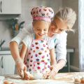 LeiyanHigh Quality 1 Set Kids Cooking Apron Gloves Hat Set Pink Easter Halloween Child Chef Kitchen Baking Tool Play House Toys Apron Cooking. 