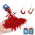 100pcs/Bottle Artificial Trout Soft Lure bloodworm Fishing Lure Worm Red Baits EarthWorm. 