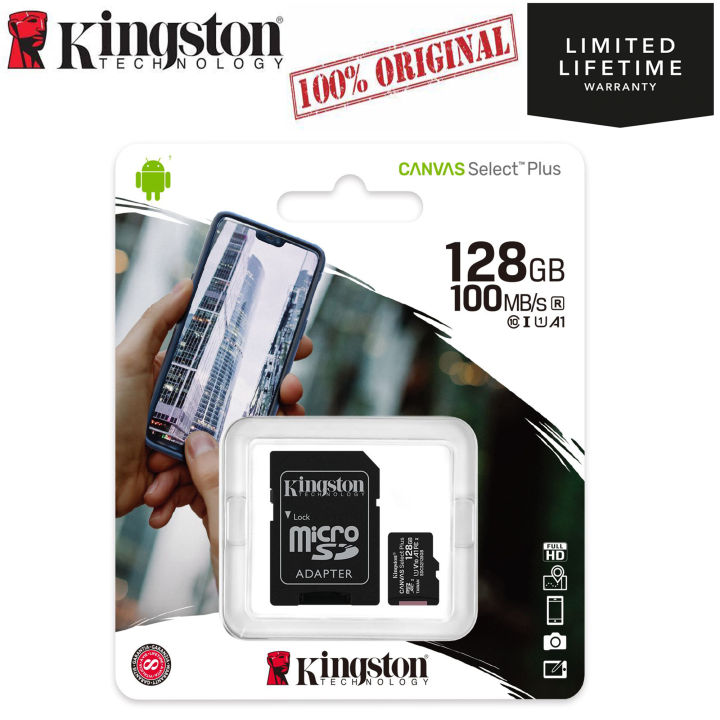 Kingston%20Genuine%20Canvas%20Select%20Plus%20MicroSD%20Class%2010%20SDHC%20SDXC%20A1%20UHS-1%20Memory%20Card%2032GB%2064GB%20128GB%20256GB%20512GB%20Micro%20SD%20Memory%20Card%20-%20Image%204