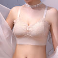 Seamless bra lace bra women underwear plus size bra fixed cup No Steel Ring anti-sagging thin bra push up bra gathered bra soft bra. 