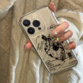Sketch heart graphic phone case for iPhone 15 14 13 12 11 x XR Xs SE2 SE 8 7 plus pro Max mini TPU back cover. 