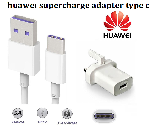Huaweii Super Charge 5A Charger [Adapter Type-C Data